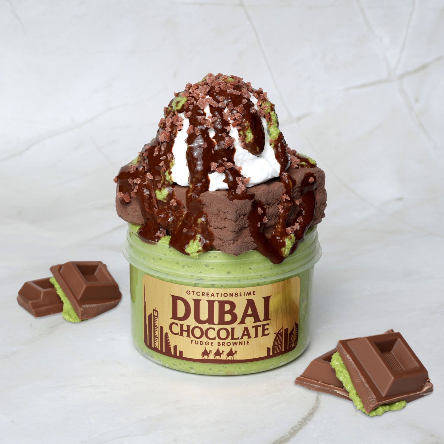Dubai Chocolate Fudge brownie