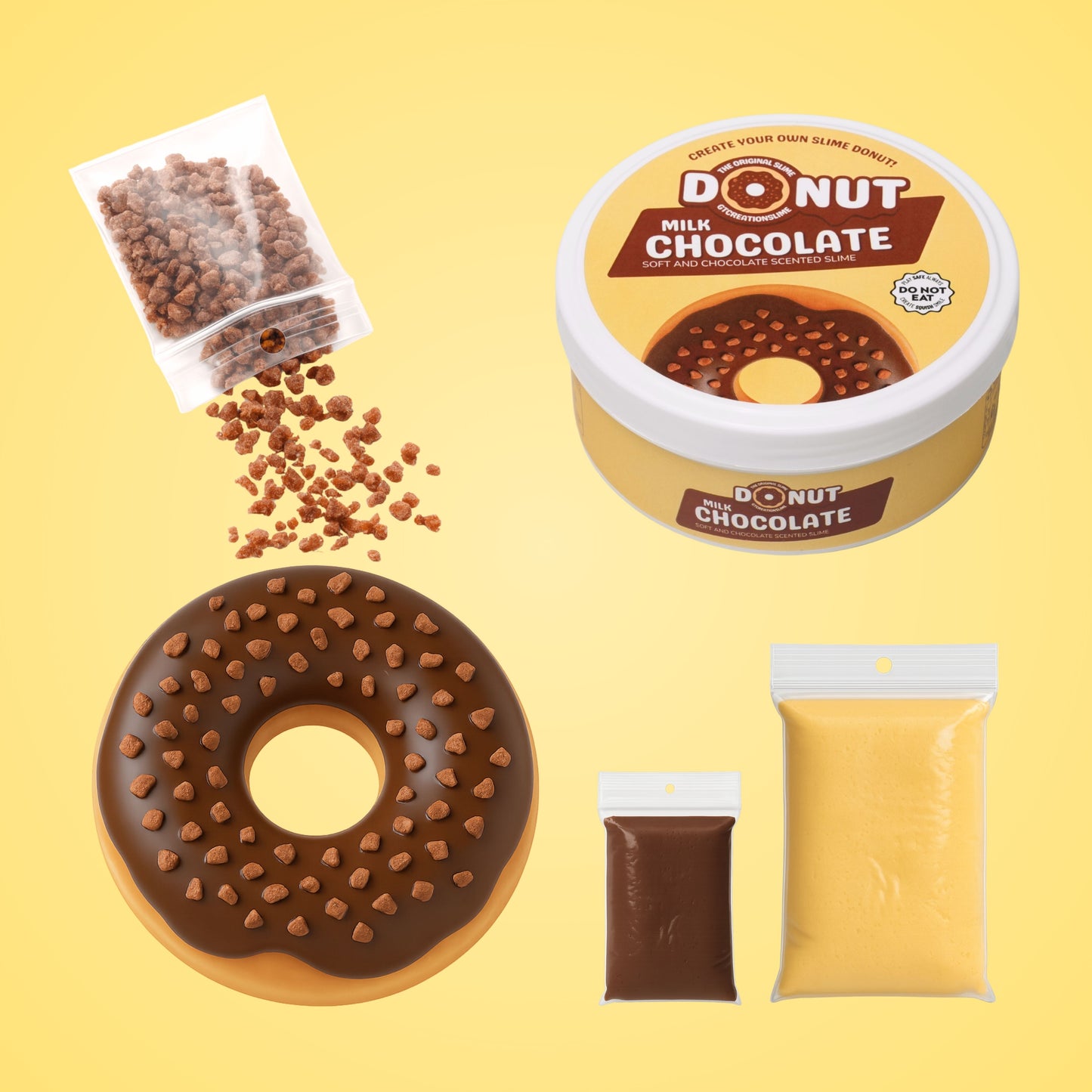 Milk Chocolate donut slime kit