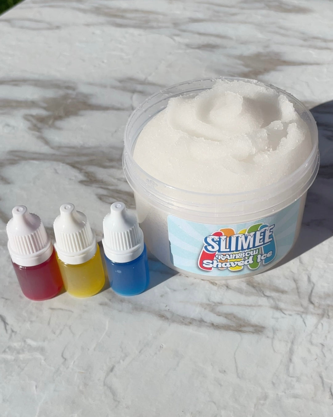 Rainbow shaved ice