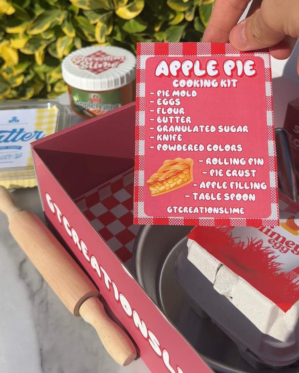 Apple Pie Slime Baking Kit 