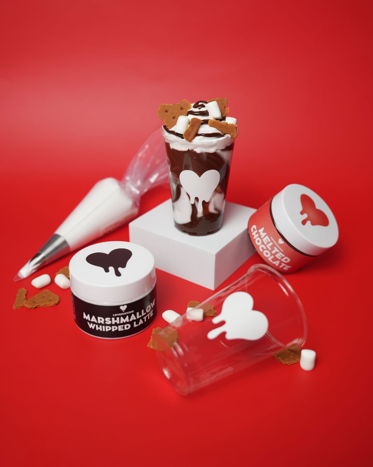 Campfire s’mores Lovepuccino