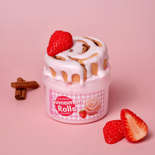 Strawberry cinnamon roll Slime kit – gtcreationslime