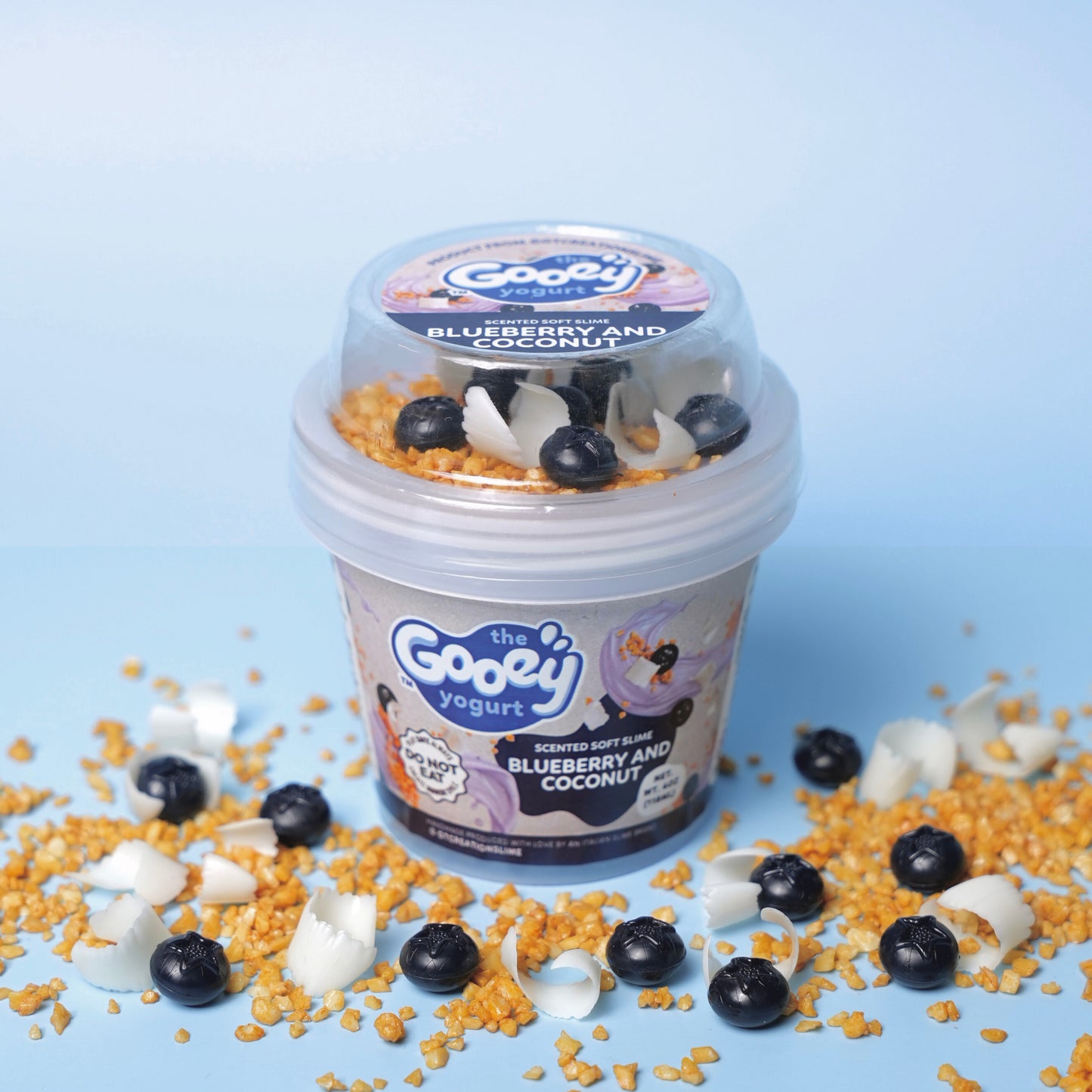 BLUEBERRY AND COCONUT GOOEY YOGURT