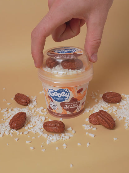 PECAN AND THAI-MANGO GOOEY YOGURT